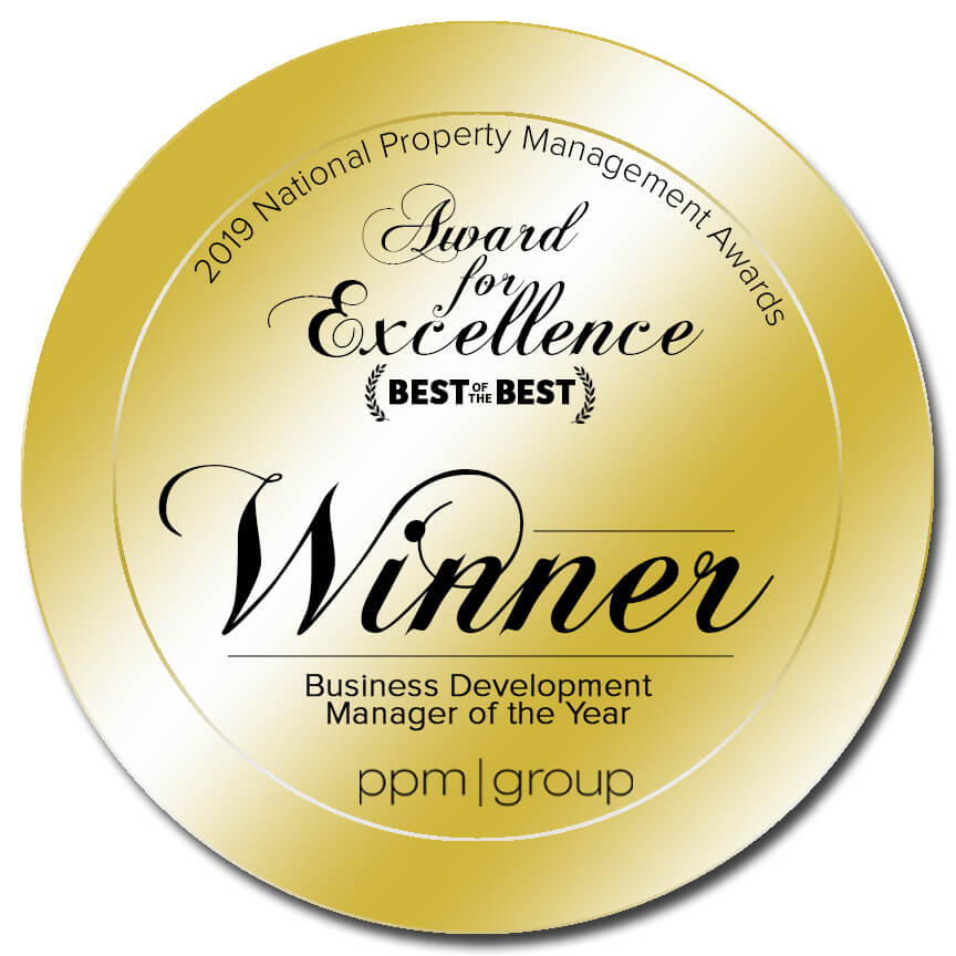 2019 Nation Property Management Awards - Business Development Manager of the Year WINNER