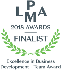 LPMA Finalist Business Development team