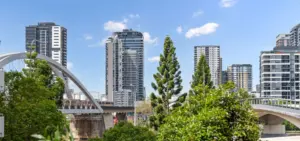 Brisbane skyline view from a recently sold home — sellers market vs buyers market